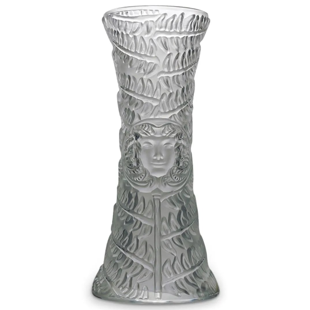 Lalique Crystal Ram Flower Vase (1 of 8)
