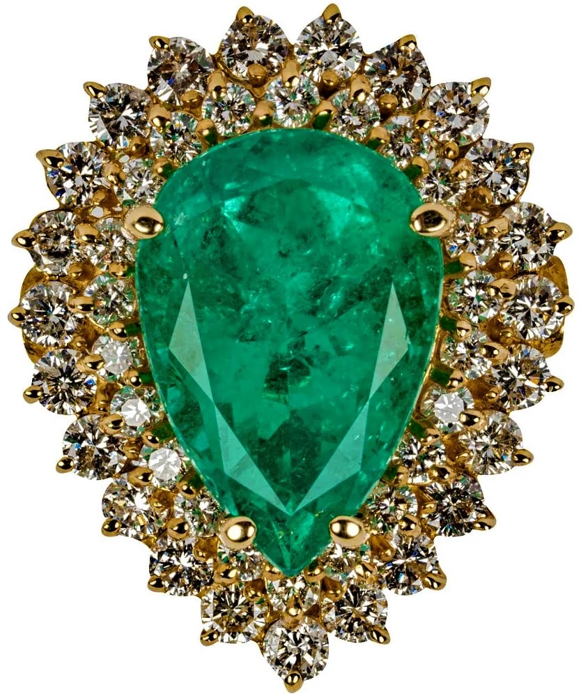 14 KARAT YELLOW GOLD, DIAMOND, & EMERALD RING (1 of 9)