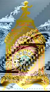 Large 23" Boulle Pendulum Mantle Clock Louis XIV Style, 20th Century German Clock By Kienzle