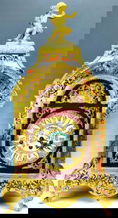 Large 23" Boulle Pendulum Mantle Clock Louis XIV Style, 20th Century German Clock By Kienzle: Large 23" Boulle Pendulum Mantle Clock Louis XIV Style, 20th Century German Clock By KienzleCirca 1950'sMade in GermanyThis clock is in the style of the French Louis XIV boule clockhaving bronze