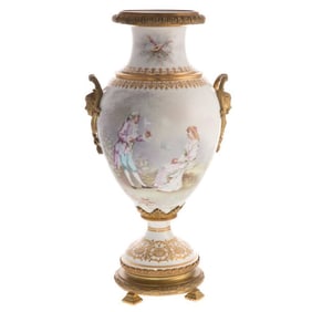 French Sevres Style Porcelain Vase