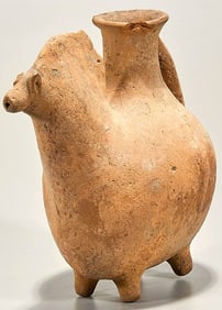 Ceramic Amlash Handled Askos in the Form of a Horse