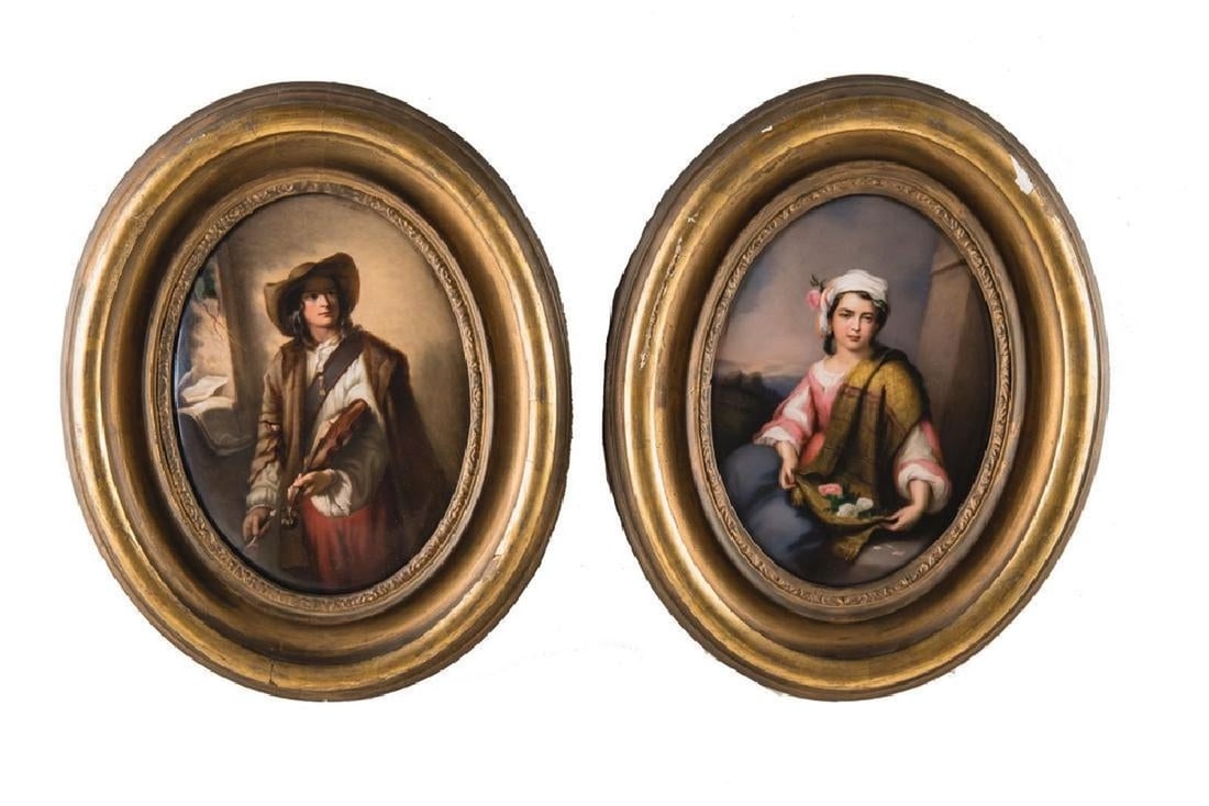Pair Of Kpm Royal Berlin Porcelain Roundels (1 of 8)