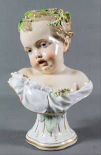 Meissen Continental Porcelain Kinderbusts Emblematic Of: Meissen Continental Porcelain Kinderbusts Emblematic Of The Seasonslate 19Th/Early 20Th Centurymeasures H 9" Meissen porcelain or Meissen china was the first European hard-paste porcelain. Early exper