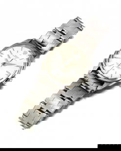 A Rolex Oyster Perpetual Wristwatch: 1950 Ref: 1002 Dial: circular silvered sunburst dial, signed Rolex / Oyster / Perpetual / Superlative / Chronometer / Officially / Certified, chrome polished luminous dauphine hands, black center swep