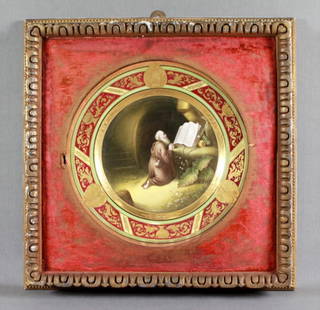 Antique Dresden Framed Cabinet Plate" The: Antique Dresden Framed Cabinet Plate" The Hermit"-Signed.Measures 9 1/2" Diameter, Frame Measures 14 3/4" Today the collection features about 20,000 porcelain artefacts.One strength is the collection