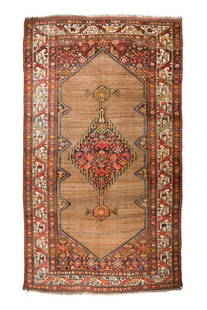 Antique Bidjar 260 X 145 Cm: Origin: Northwest PersiaSize: 260 X 145 cm (Approximately 102.3 X 57 inch)Age: 2nd quarter of 19th centuryKnots: 5 x 5 =25 knots per sq cmCondition: Excellent Description of Design and History: