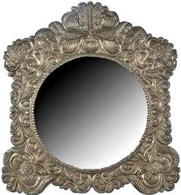 Large Antique Sterling Mirror