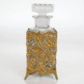 French Stoppered Glass Bottle