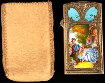 Silver and Enamel Lighter C 1900