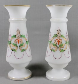Pair Of Bristol Vases
