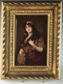 Kpm Porcelain Plaque "Gypsy"