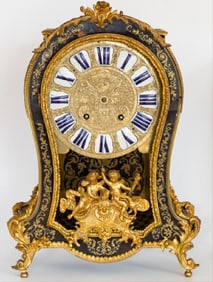 Large 23.5" 19Th C. Boulle Style Gilt Metal Mounted