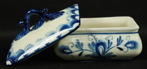 Russian Porcelain Bowl With Cover