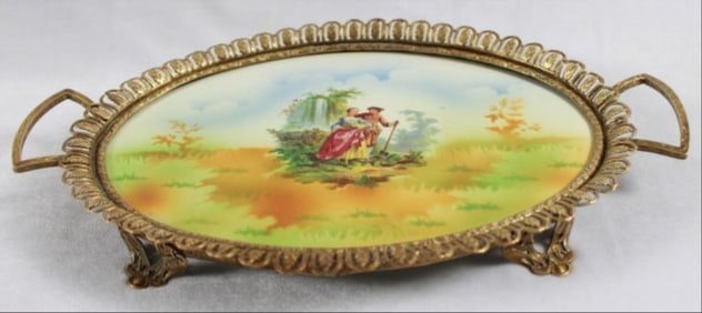 Sevres Style Centerpiece Tray