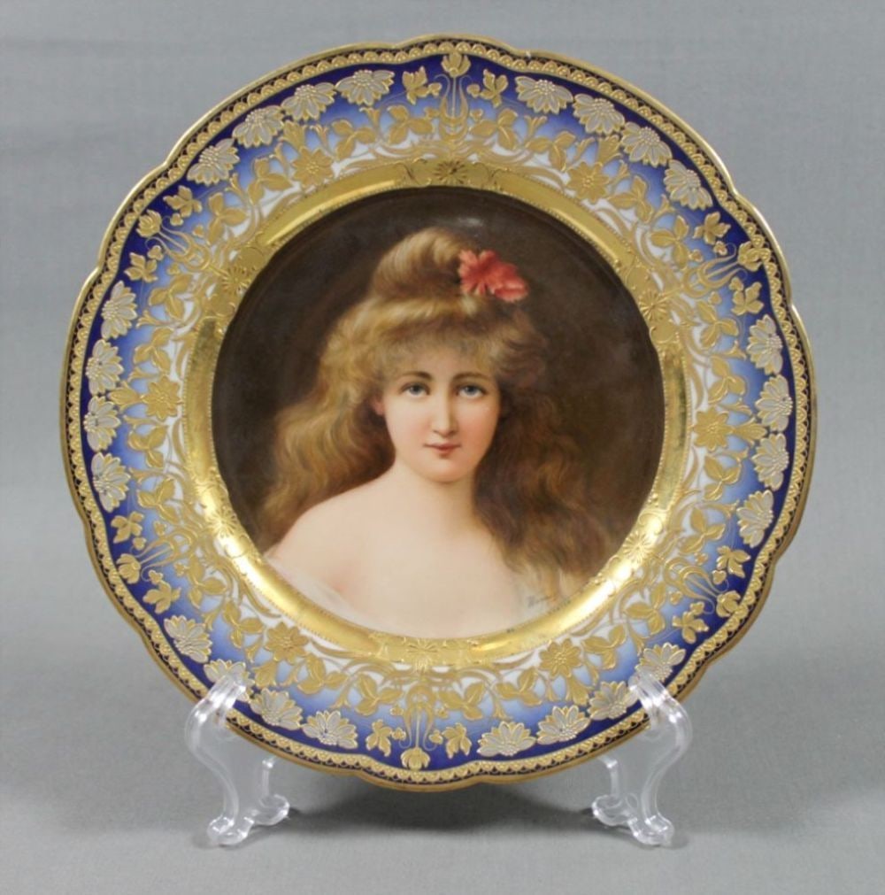 Royal Vienna Porcelain Cabinet Pate Signed (1 of 5)