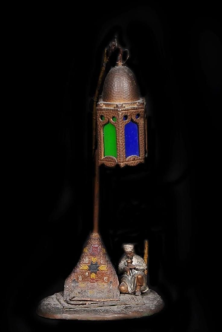 Austrian Bronze Royal Vienna Lamp (1 of 8)