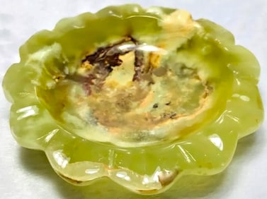 Onyx flower ashtray unique handmade piece 169.3G