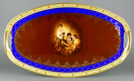 Fine Antique Art Deco Royal Vienna Porcelain Children