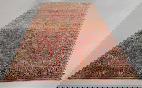 Antique Sarouk Wool Rug