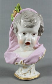 Continental Porcelain Kinderbusts Emblematic Of The