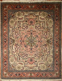 Ardebil Wool Silk Rug