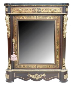 French Marquetry And Bronze Mounted Display