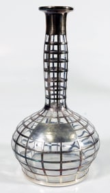 Comemerative Silver Overlay Bottle