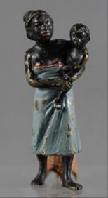 Vienna Style Cold Painted Figure Of A Woman With Baby
