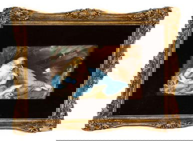 A Kpm Porcelain Plaque Of Mary Magadalene Height 7 X