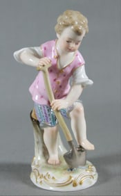 Meissen Figure Of Gardener