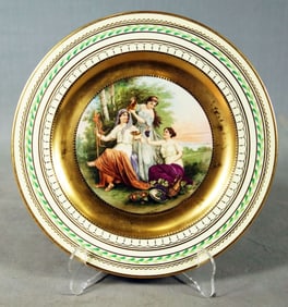 Royal Vienna Plate Titled "The Rape Of Europa"