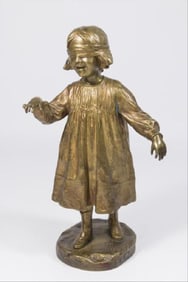 A. Mering, Young Girl Playing Blind Man Bluff