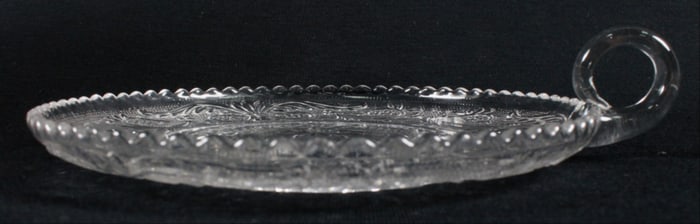 Duncan & Miller -Sandwich Clear Pattern Cake Platter
