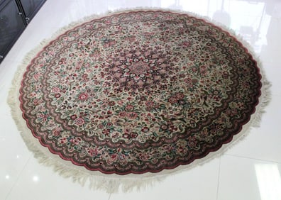 19Th Century Qum Silk Rug