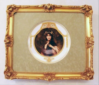 Berlin Kpm Art Noveau Plaque