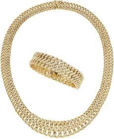 Diamond, Gold Jewelry Suite