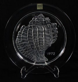 Antique Lalique Collector Plate" Coquillage