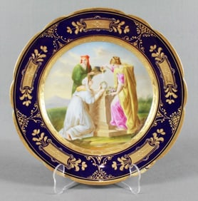 19Th C Royal Vienna-Style Painted Plate