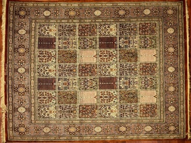 Ghom Persian Silk Rug
