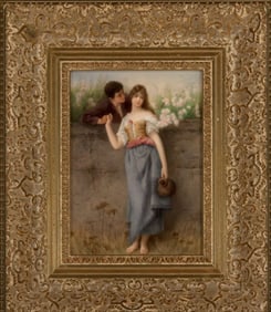 Kpm Porcelain Plaque Summer