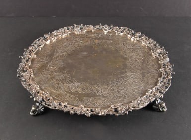 Romantic Silverplate Plateau Serving Tray