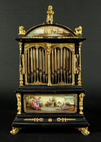 19Th C. Austrian Viennese Vienna Enamel Jewelery Box