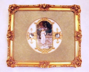 Berlin Porcelain Pictorial Charger Circa 1900