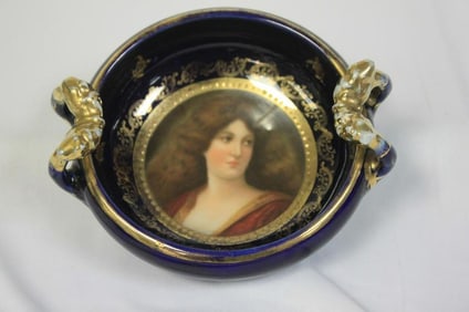 A Two Handle Portrait Bowl