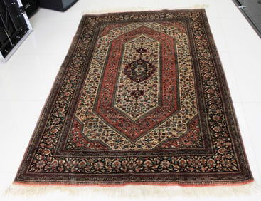 19Th Century Qum Silk Rug