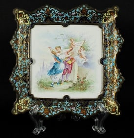 French Enamel Ring Tray C 1890