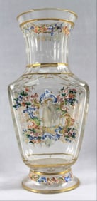 Lobmeyr Enameled Vase