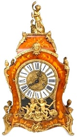 Boulle Style German FHS Mantel Clock