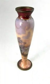 19th C. Austrian Vienna Viennese Enameled Vase